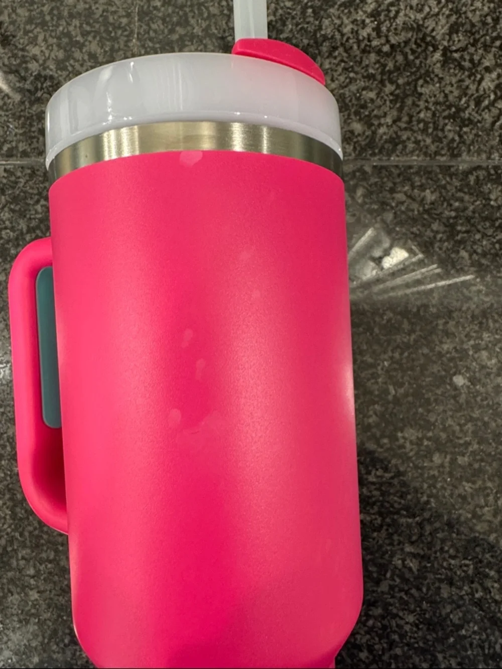 Stanley Pink Tumbler with Handle - Picture 5 of 6